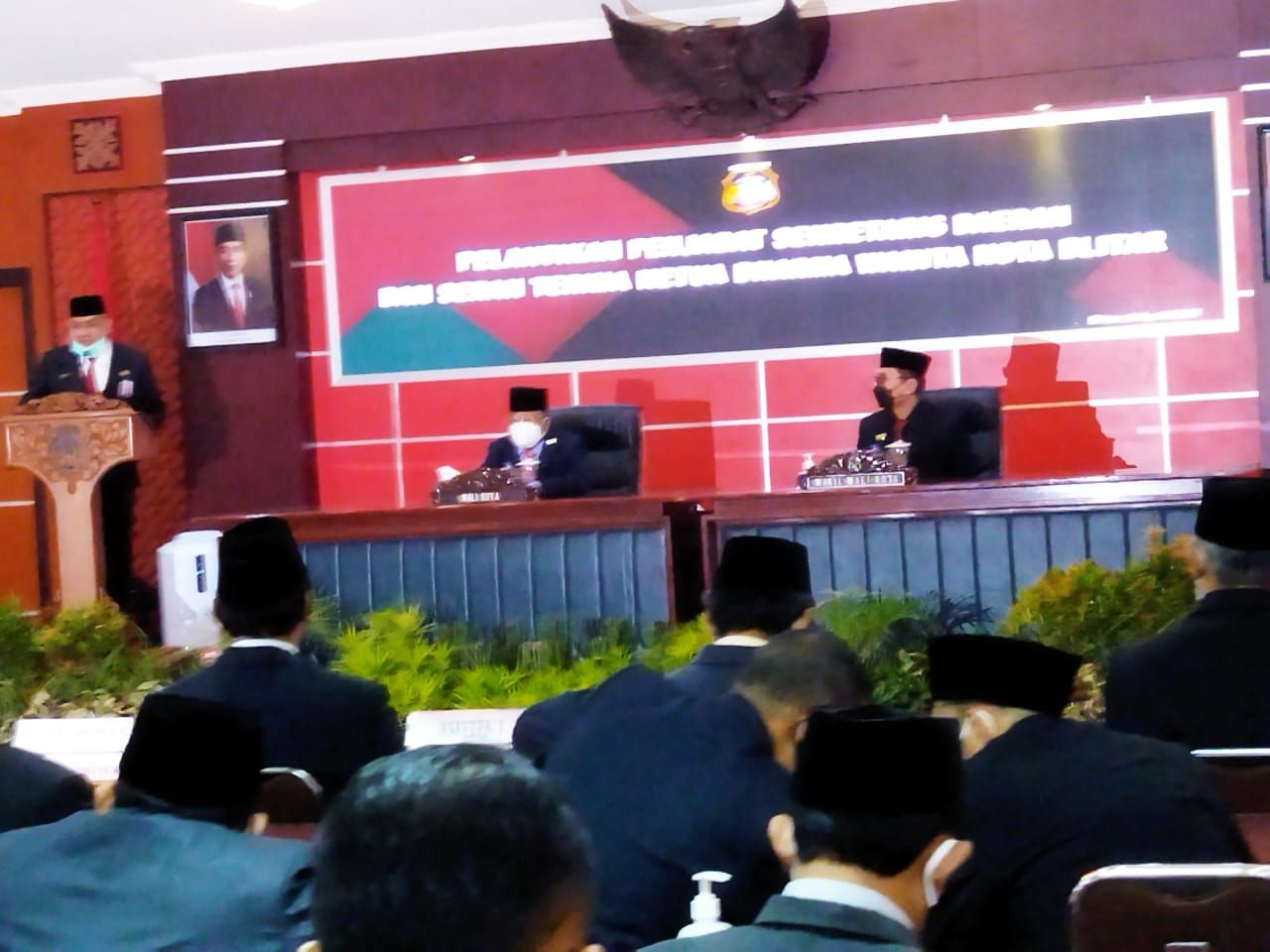 Walikota Blitar Lantik Kepala Bakorwil Malang jadi Penjabat Sekda