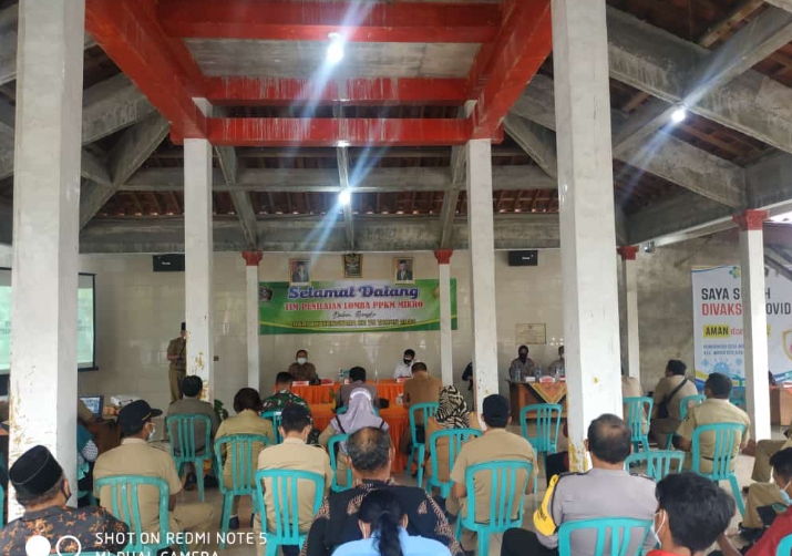 Peringati HUT Bhayangkara ke-75, Desa Wonotirto Blitar Ikuti Lomba Posko PPKM Skala Mikro
