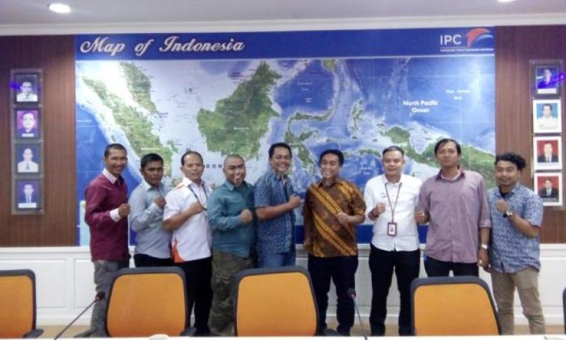 Pengurus AMBO disambut langsung GM Pelindo II Bengkulu (Hambar Wiyadi)
