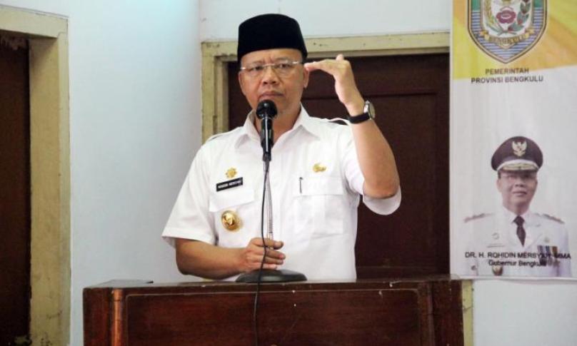 Gubernur Bengkulu, H Rohidin Mersyah