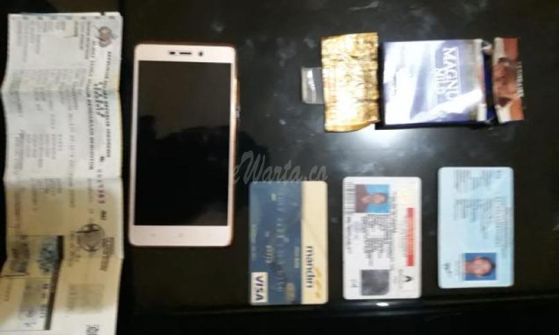 Barang Bukti sabu-sabu dan lainnya