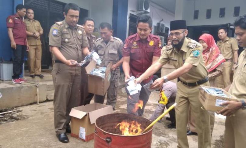 Pemusnahan Ribuan KTP-el Kota Bengkulu