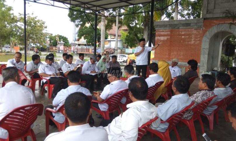 Gubernur Bengkulu tinjau dan pimpin rapat pembangunan lapangan Merdeka