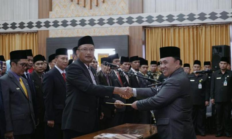 Mutasi dan pelantikan 142 pejabat eselon 3 dan 4 di lingkungan Provinsi Bengkulu