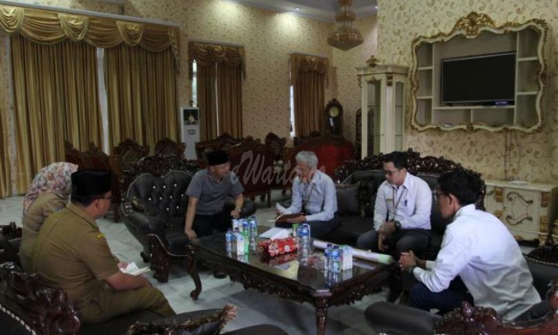 Gubernur Bengkulu (H Rohidin Mersyah) terima kunjungan perwakilan PT Hutama Karya di Rumah Dinas Wakil Gubernur