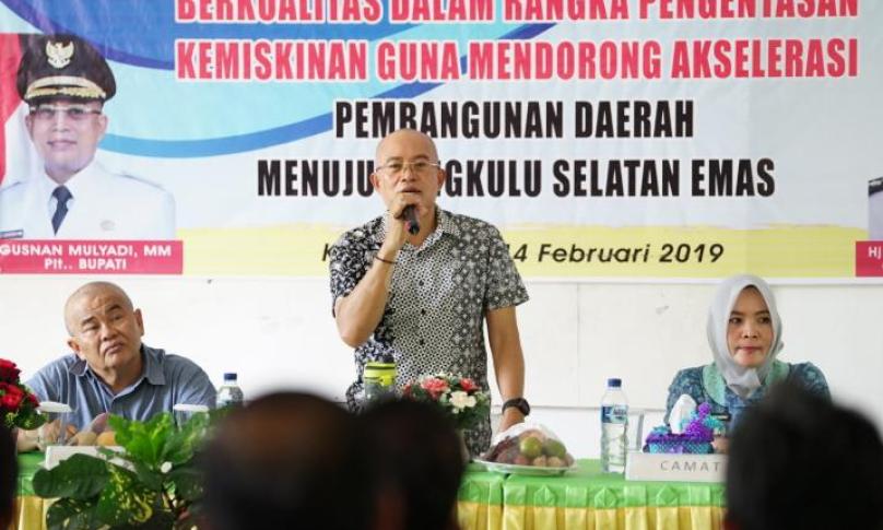Plt Bupati Bengkulu Selatan Gusnan Mulyadi  