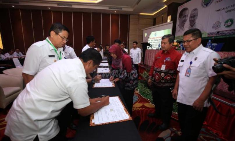 Penandatanganan Nota Kesepahaman Kemendes PDTT dan BNN di Banjarmasin