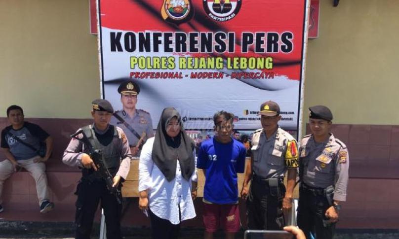Satreskrim Polres Rejang Lebong gelar konferensi pers terhadap pelaku Pencabulan anak dibawah umur