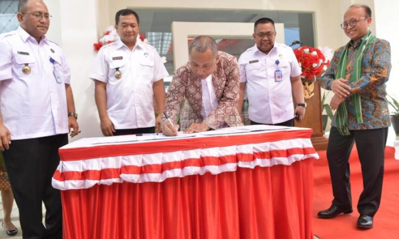 Penandatanganan MoU pencegahan dan penangkalan narkoba ke Desa