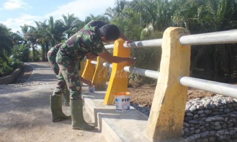 TMMD Pekerjaan pisik terus di kebut