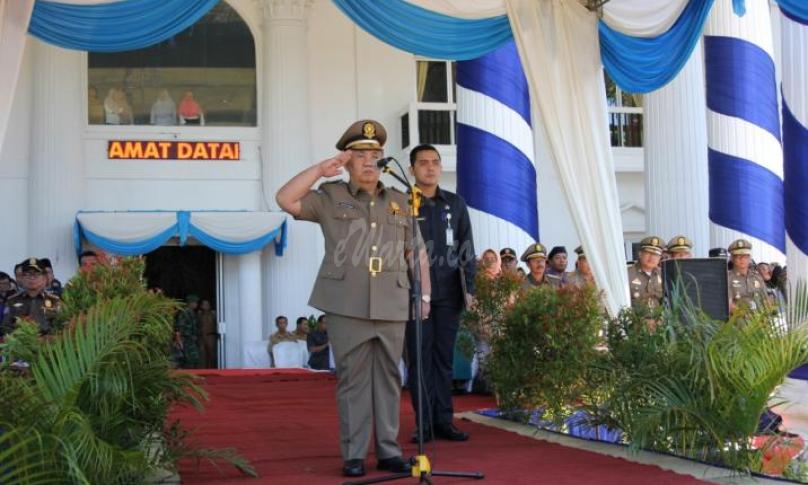 Irup upacara Hari Jadi Satpol PP, Damkar dan Linmas