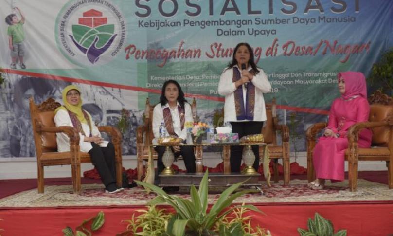 OASE Kabinet Kerja, Istri Tiga Menteri Sosialisasi pencegahan Stunting pada usia dini