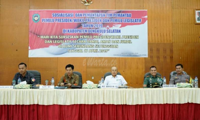 Sosialisasi pemantapan Pemilu serentak di Gedung Pemuda, Manna