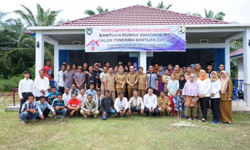 Sosialisasi pelaksanaan program  Bantuan Rumah Swadaya
