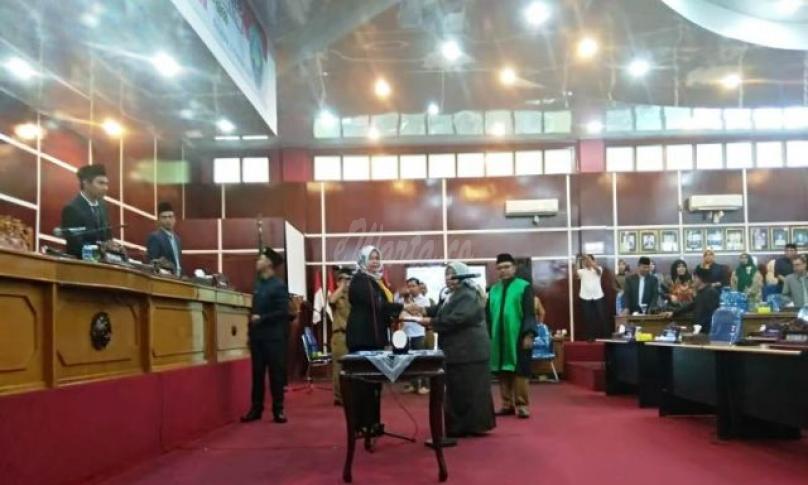 PAW, dipimpin langsung oleh Ketua DPRD Kota Bengkulu Baidari Citra Dewi 