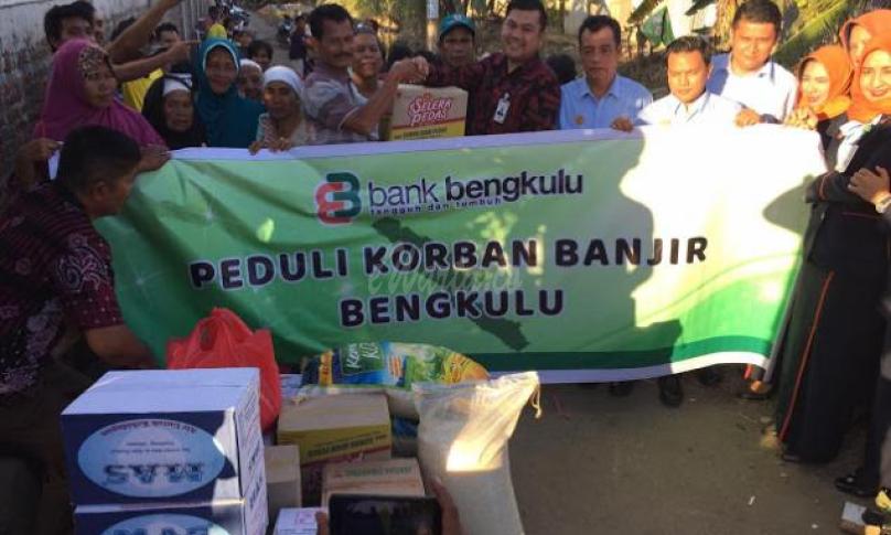 Bank Bengkulu peduli kepada korban banjir