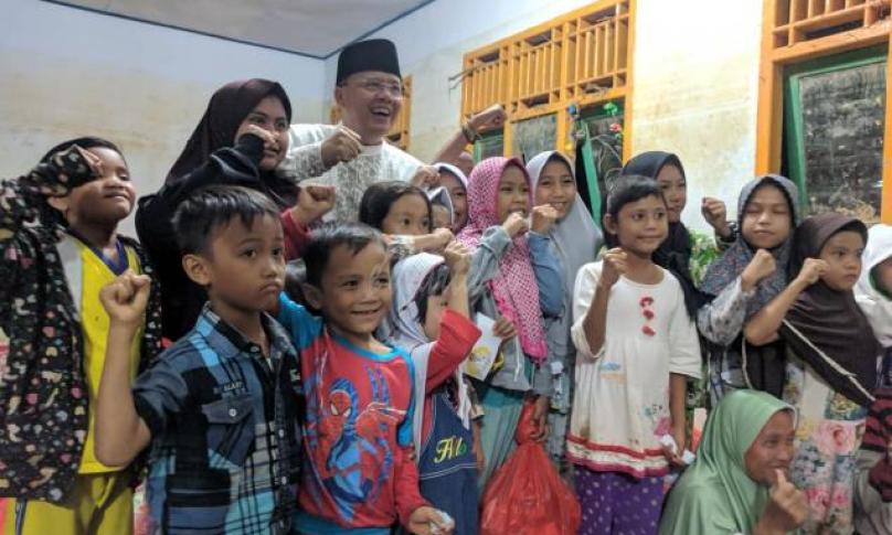 Semangat anak-anak terdampak korban banjir pulih setelah bertemu orang nomor satu di Provinsi Bengkulu berbuka puasa bersama mereka
