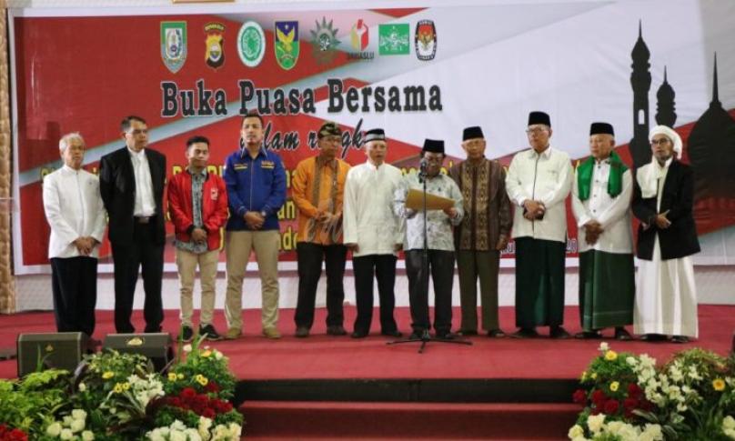Deklarasi Tolak gerakan people power di Aula Adem Polda Bengkulu
