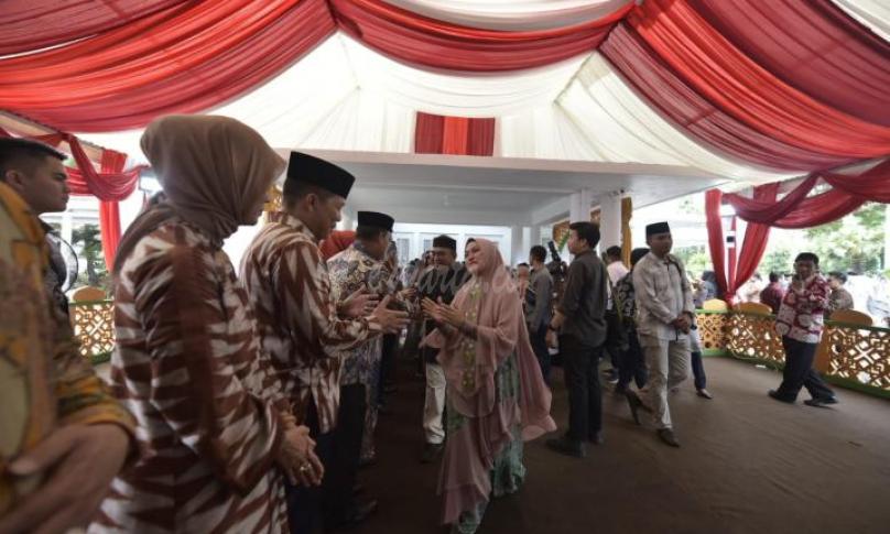 Bupati Luwu Utara, Indah P Indriani Hadiri Open House Gubernur Sulawesi Selatan
