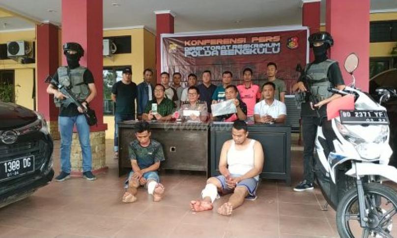 Dua Pelaku percobaan pembunuhan diringkus Tim Subdit Jatanras Polda Bengkulu