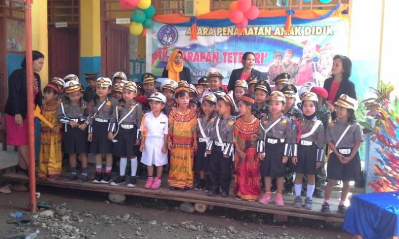 Pelepasan dan perpisahan TK Harapan Tete Uri, Lutra, Sulawesi Selatan