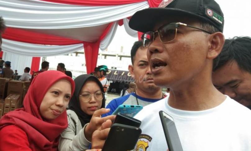 Kabid Humas Polda Bengkulu, AKBP Sudarno, S. Sos, MH saat dimintai keterangan awak media