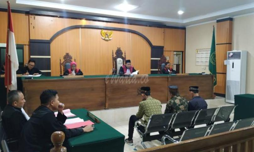 Sidang vonis 3 terdakwa mantan PPK Ulu Talo Kabupaten Seluma, Bengkulu