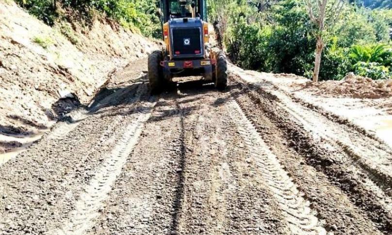 Pembangunan jalan dengan anggaran 30 miliar lebih mulai dikerjakan