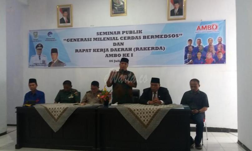Kepala Dinas Kominfotik Provinsi Bengkulu, Jaduliwan saat memberikan Sambutan
