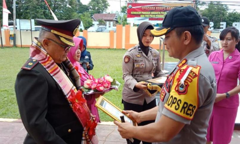 Satu perwira Polres Luwu Utara, masuk masa purna bhakti