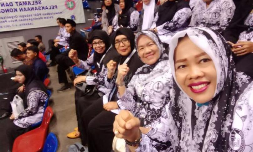 Konggres XXII PGRI di Jakarta Utara, Jumat (5/7/2019)