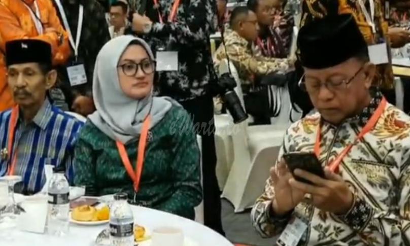 Bupati Luwu Utara didampingi Kadis Kominfo dan Kabag Humas Protokol hadiri pameran IISMEX
