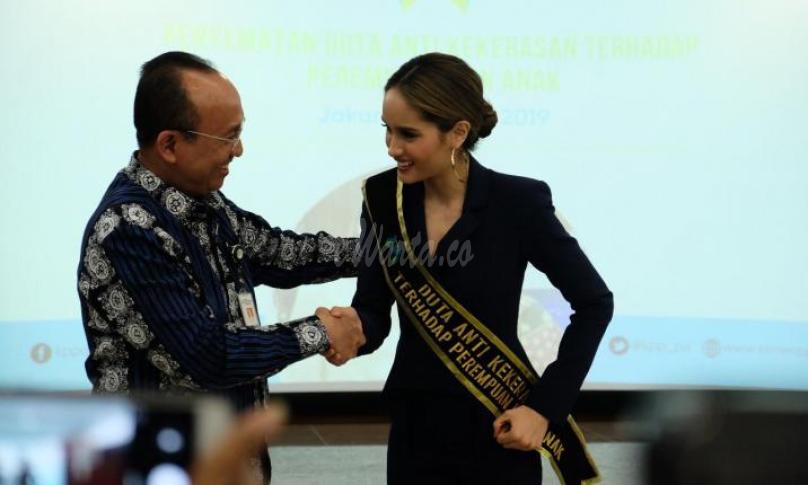 Cinta Laura didaulat menjadi duta anti kekerasan pada perempuan dan anak 