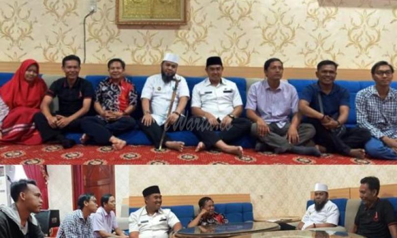 Walikota Bengkulu (H. Helmi Hasan, SE) di dampingi Kadis Kominfosan dan Ketua PWI saat menerima Audiensi bersama Pengurus AMBO, Rabu (7/8).