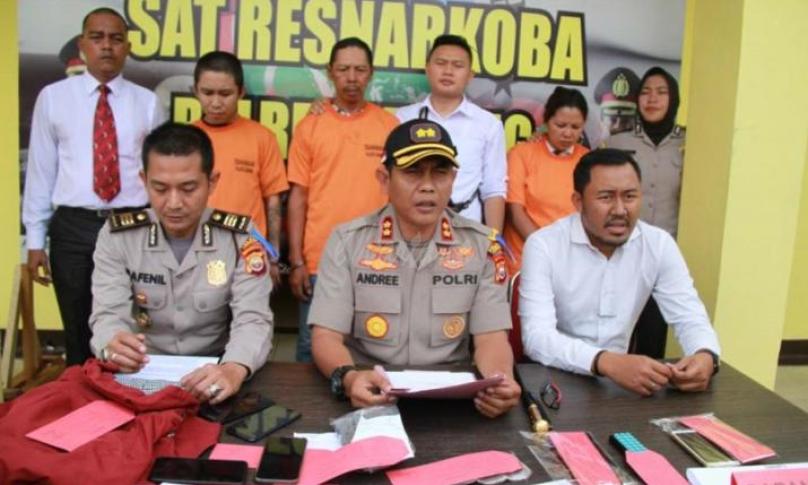 Pers Release Polres Lebong, Tangkapan pengedar ganja