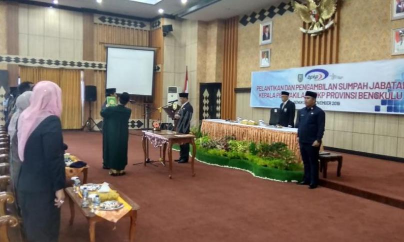 Pelantikan Kepala BPKP Bengkulu