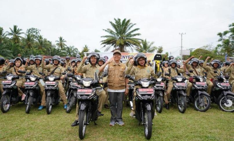 PPL sangat bersyukur diberikan kendaraan oleh Gubernur sebagai operasional di lapangan, mungkin selama ini belum pernah mendapatkan perhatian seperti ini