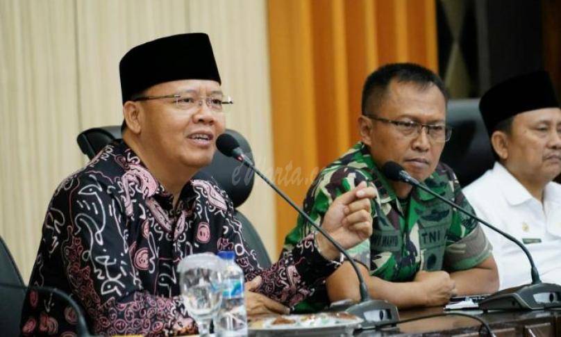 Gubernur Bengkulu Rohidin Mersyah mengadakan rapat persiapan kedatangan RI 1 bersama Forkopimda, OPD dan beberapa pihak terkait. 