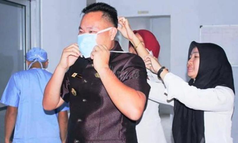 Wakil Bupati Bengkulu Tengah, Septi Peryadi saat meninjau RSUD.
