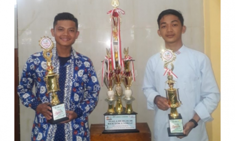 Tiga mahasiswa IAIN berhasil sabet Piala Bergilir Rektor Unihaz, Rohimaz. 
