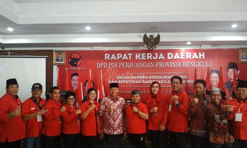Semangat PDIP provinsi Bengkulu Memenangkan Pilkada.