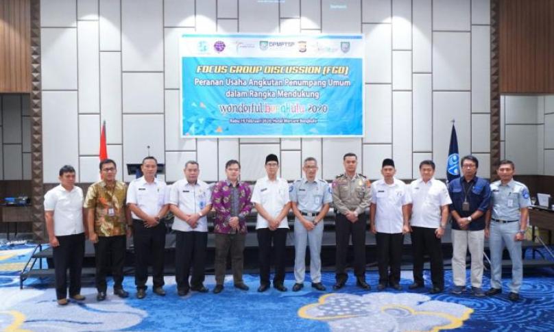 Asisten III Setda Provinsi Bengkulu Gotri Suyanto buka Forum Group Discussion (FGD) yang diselenggarakan Jasa Raharja di Hotel kota Bengkulu, 19/02.