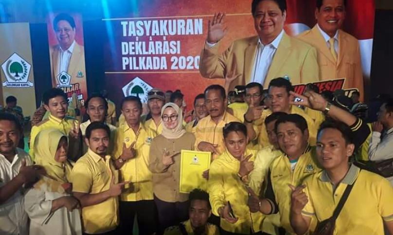 Bupati Kabupaten Luwu Utara, Hj. Indah Putri Indriani sudah di pastikan akan diusung partai Golkar.