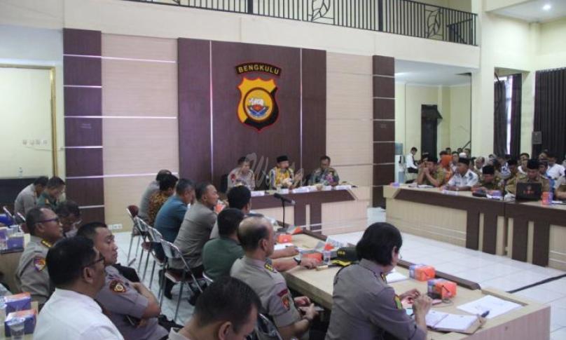 Rakor, Kapolda Bengkulu akan turunkan Satgas Pangan ke lapangan.