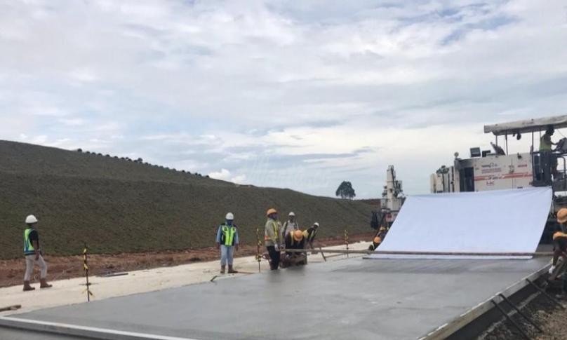 Progres pembangunan jalan Tol Bengkulu - Sumatera Selatan.