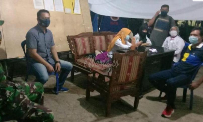 Ketua Pansus DPRD Seluma, Tenno Heika saat menyambangi Posko di perbatasan Seluma - Kota Bengkulu.