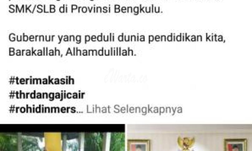 PTT-GTT SMA 1 Bengkulu Tengah Meitri Evita Guru mengucapkan hal yang sama. Perhatian Gubernur Rohidin Mersyah terbukti nyata, apalagi disaat menjelang ramadhan kebutuhan meningkat. 