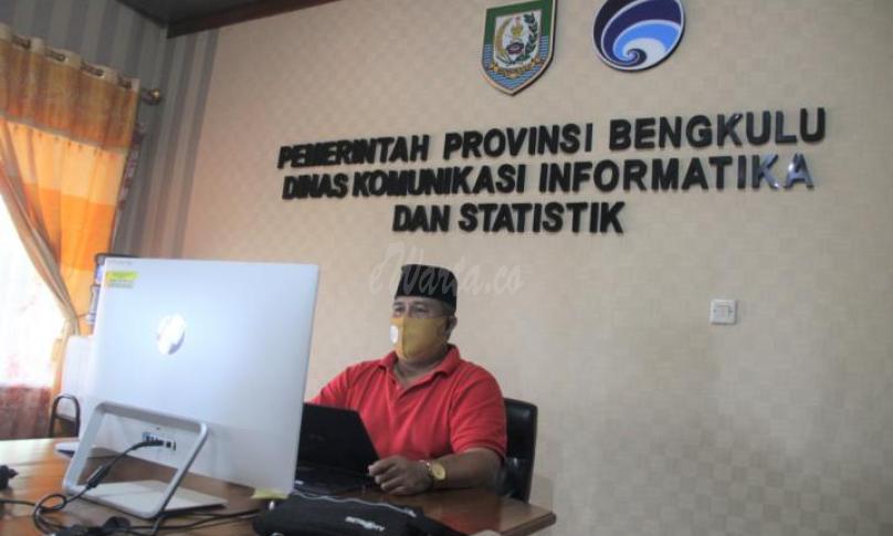 Ketua Gugus Tugas provinsi Bengkulu, Jaduliwan didampingi Kepala Dinas Kesehatan Herwan Antoni.