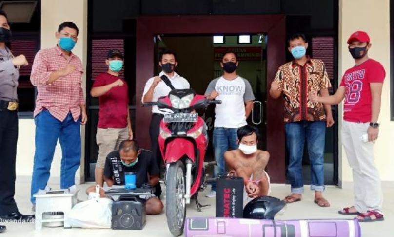 Dua Residivis tersangka Curat berhasil diringkus Satreskrim Polres Rejang Lebong.