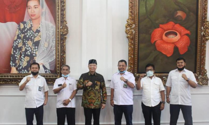 audiensi bersama Kepala Balai Wilayah Sungai Sumatera VII di bawah naungan Kementerian Pekerjaan Umum dan Perumahan Rakyat (PUPR) RI, bertempat di Gedung Balai Raya Semarak, Senin pagi (6/7).